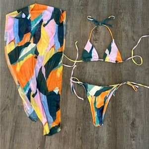 Multicolored bikini